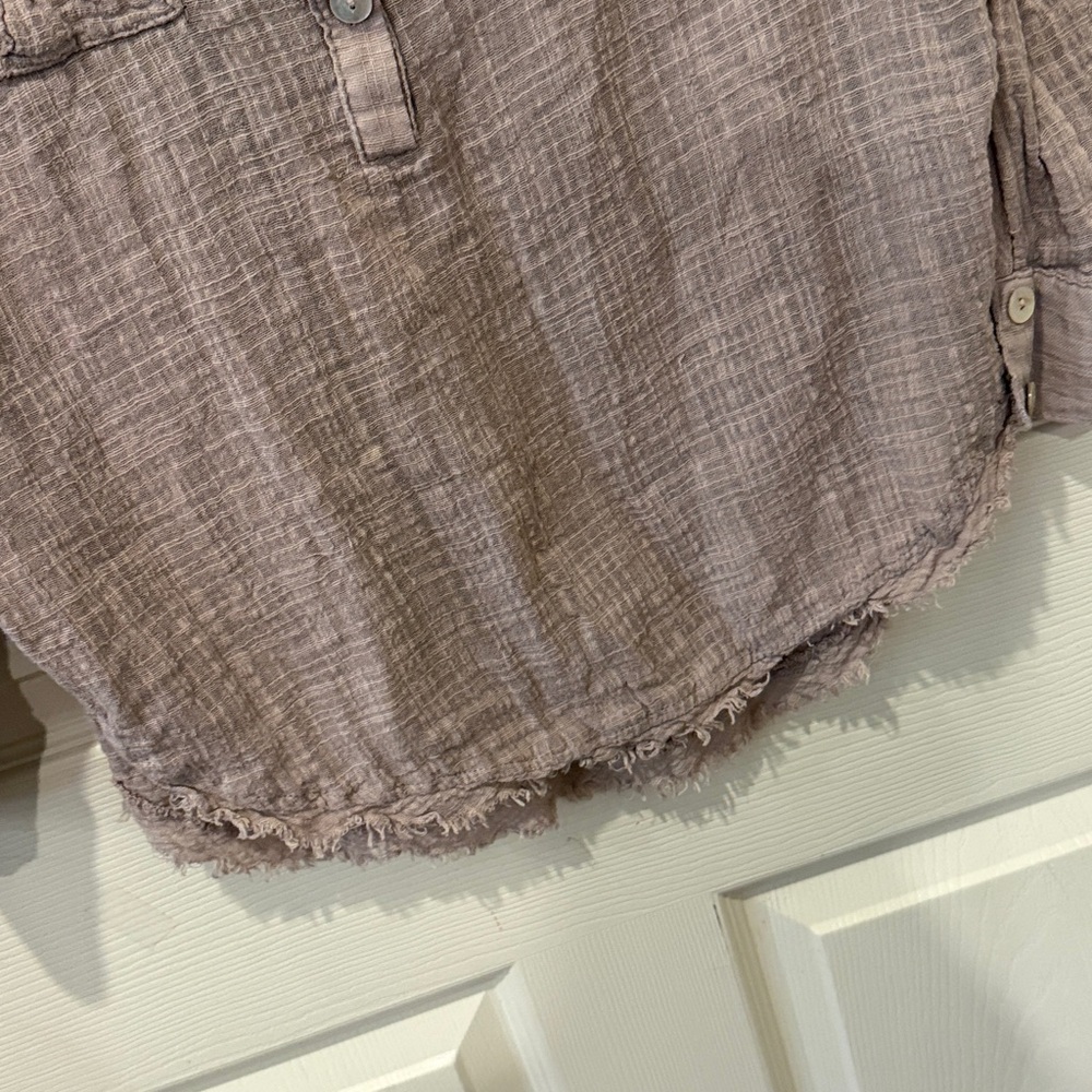 Free People Talk To Me frayed hem top, medium - Picture 7 of 9